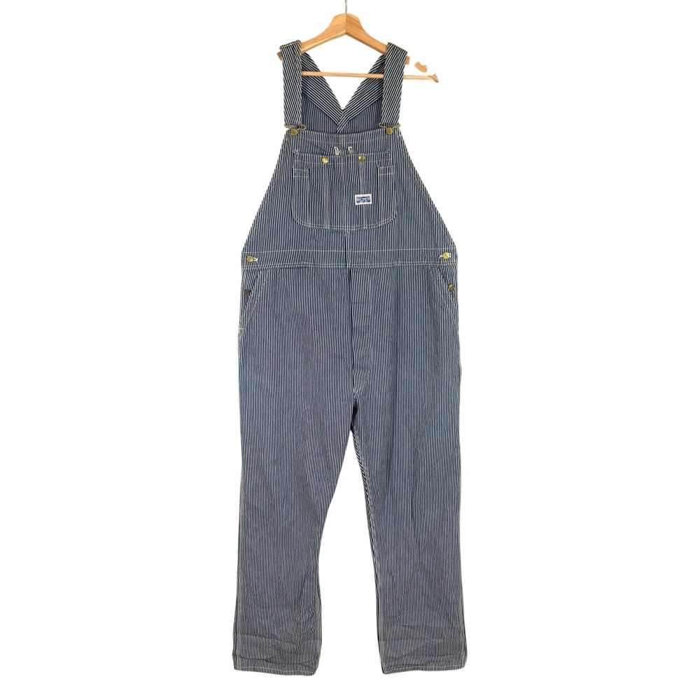 Vintage Big Smith Hickory Train Stripe Overalls 40x33 Workwear Conductor USA
